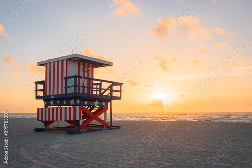 Miami Beach  Florida Life Guard Tower