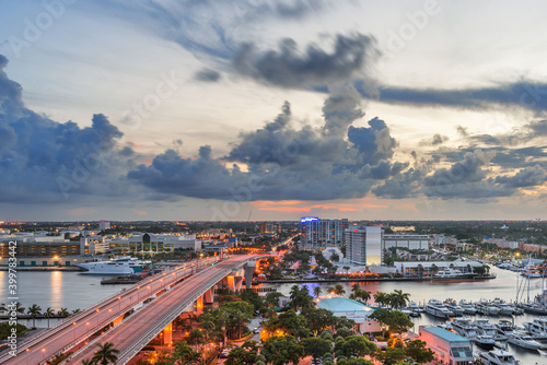 Fort Lauderdale, Florida, USA Skyline Drawbridge photo