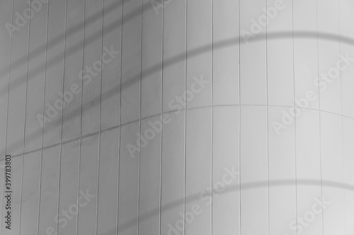 curve line of cement black and white architecture abstract background