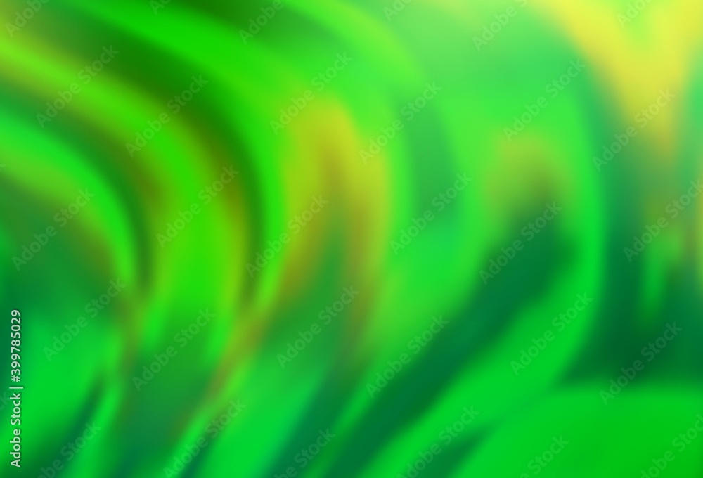 Obraz premium Light Green vector template with bent lines.