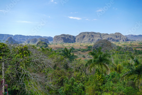 Countryside landscape in the Vinales region of Cuba