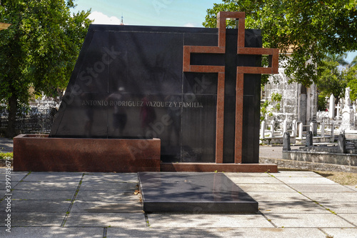 Cuba, family tomb of Vazquez in the Christopher Columbus Cemetery in Havana photo