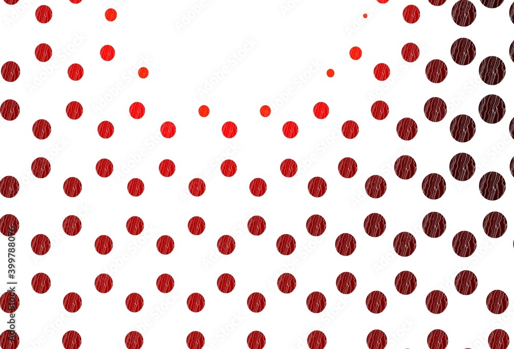 Light red vector template with circles. Light red vector template with circles.