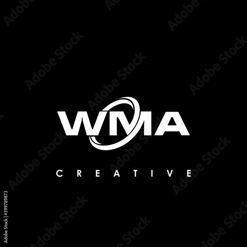 WMA Letter Initial Logo Design Template Vector Illustration photo