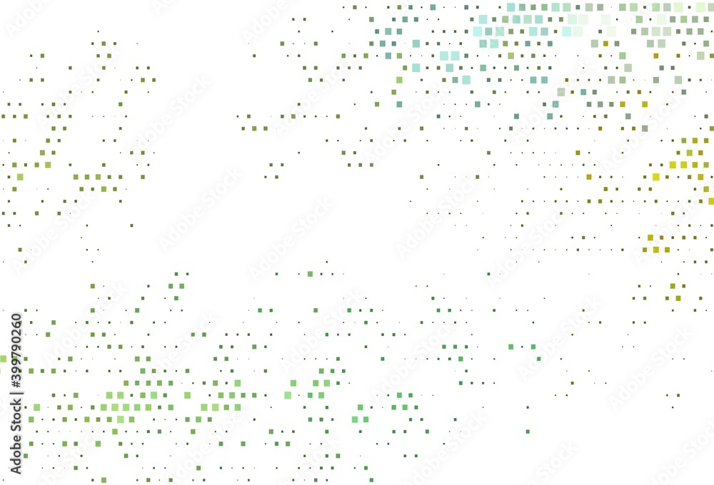 Light Green, Yellow vector template with crystals, rectangles.