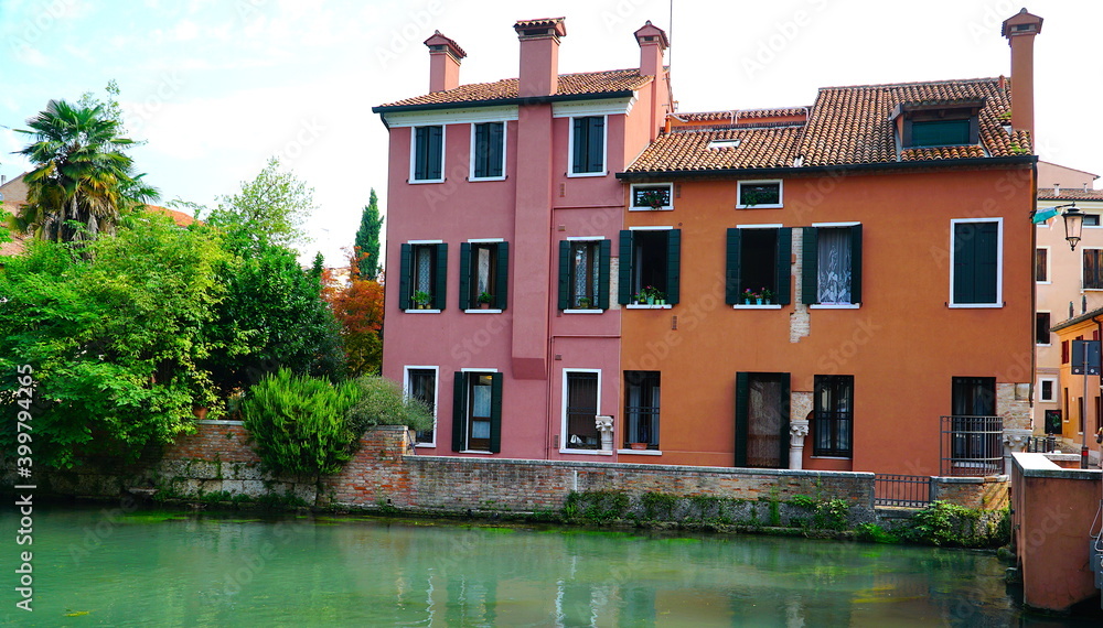 Treviso is a city and comune in the Veneto region of northern Italy. Treviso is a city in northeastern Italy with many canals.    