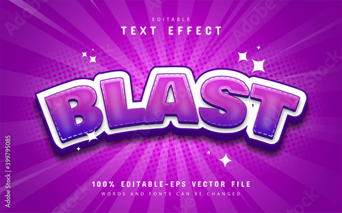 Blast text effect
