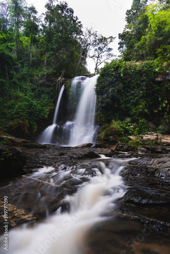 Mae SaPok Waterfall is located at Mae Win  Mae Wang District  Chiang Mai Province. There is a very natural integrity. And very beautiful It is another waterfall that is suitable for relaxation.