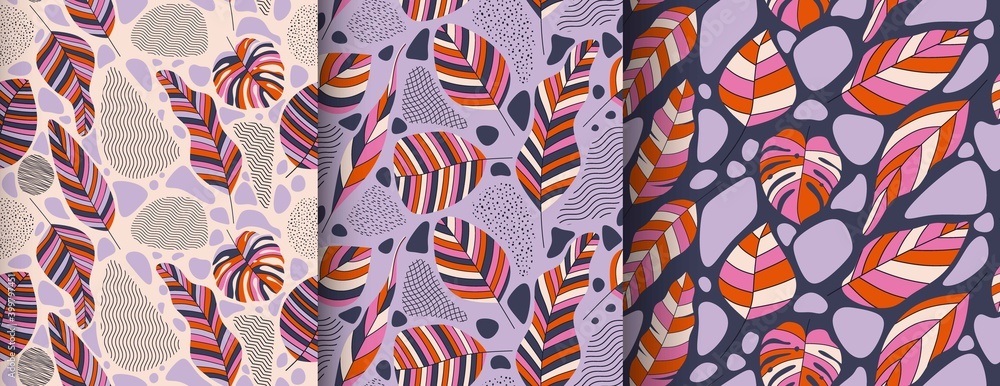 Naklejka premium Seamless Floral Pattern. vector illustration.