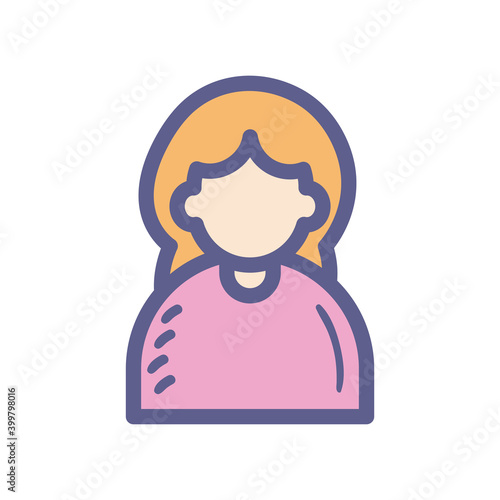 woman avatar icon vector design