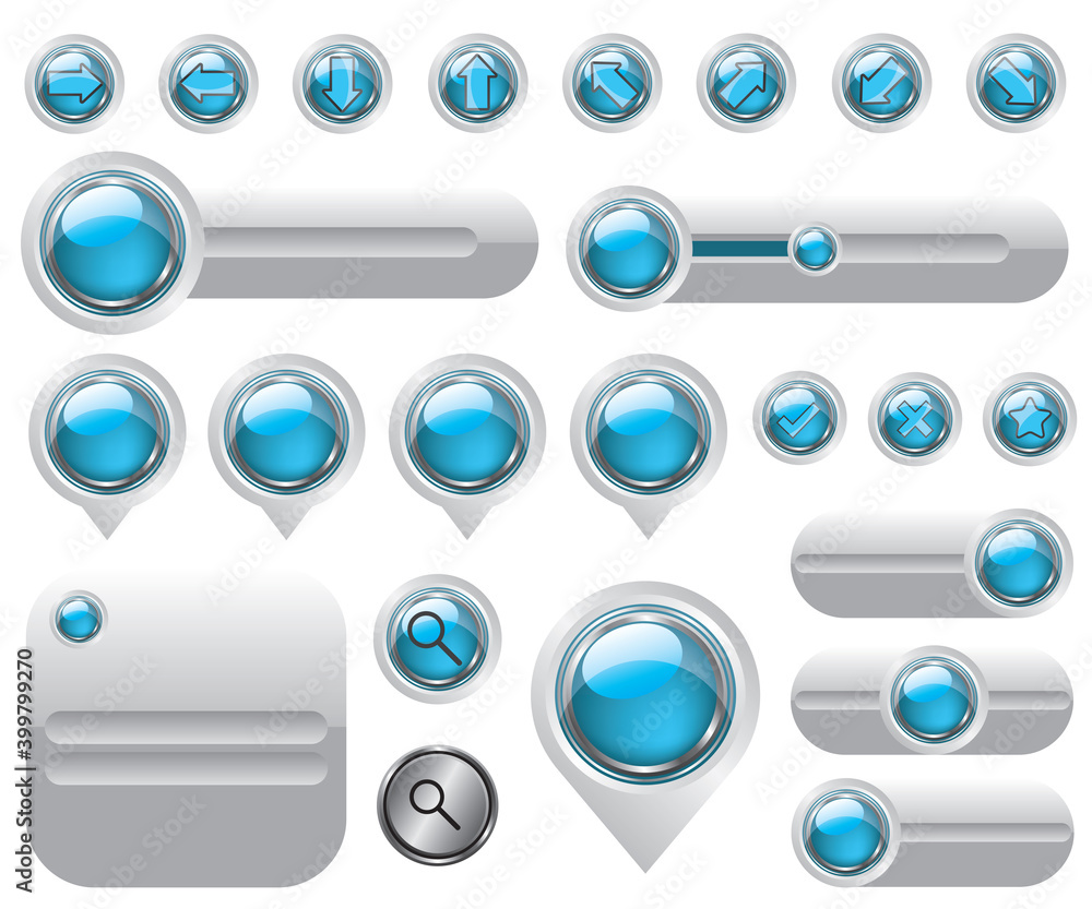Web elements set buttons