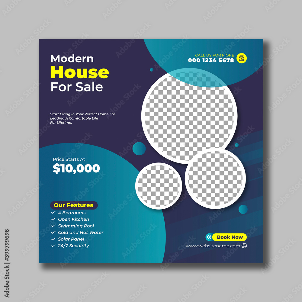 Home Real State Social Media Post Template