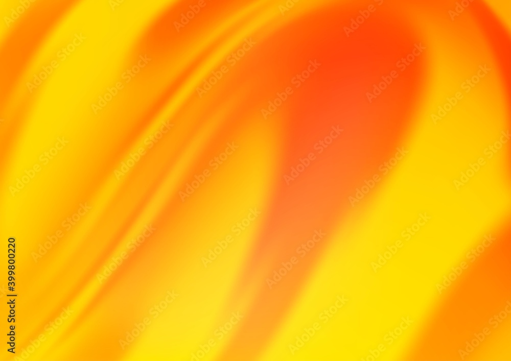 Light Yellow, Orange vector background with curved circles. Light Yellow, Orange vector background with curved circles.