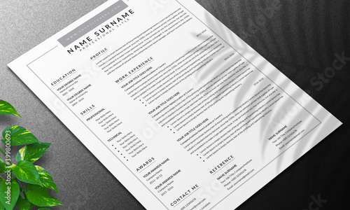Minimal Resume Template