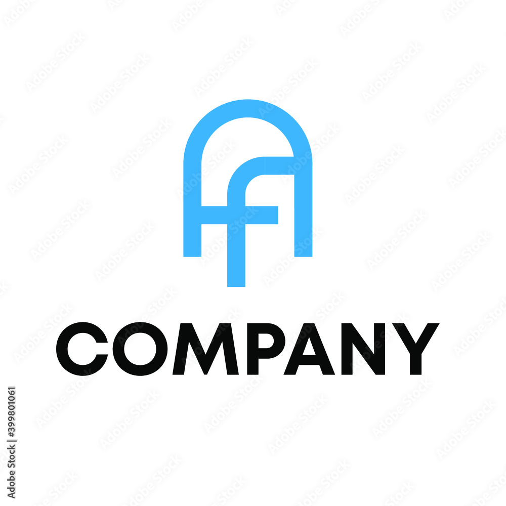 letter AF logo letter AF logo