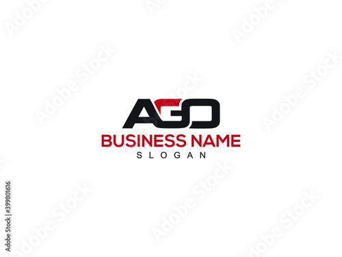 AGO Letter, agz logo Letter vector stock photo