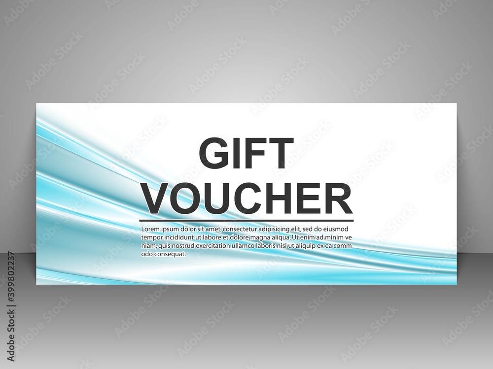 Obraz premium Gift voucher template.