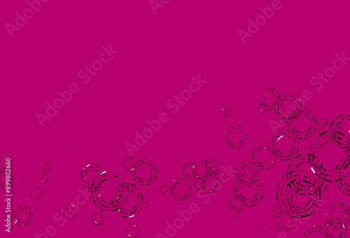 Light Purple, Pink vector texture with disks.