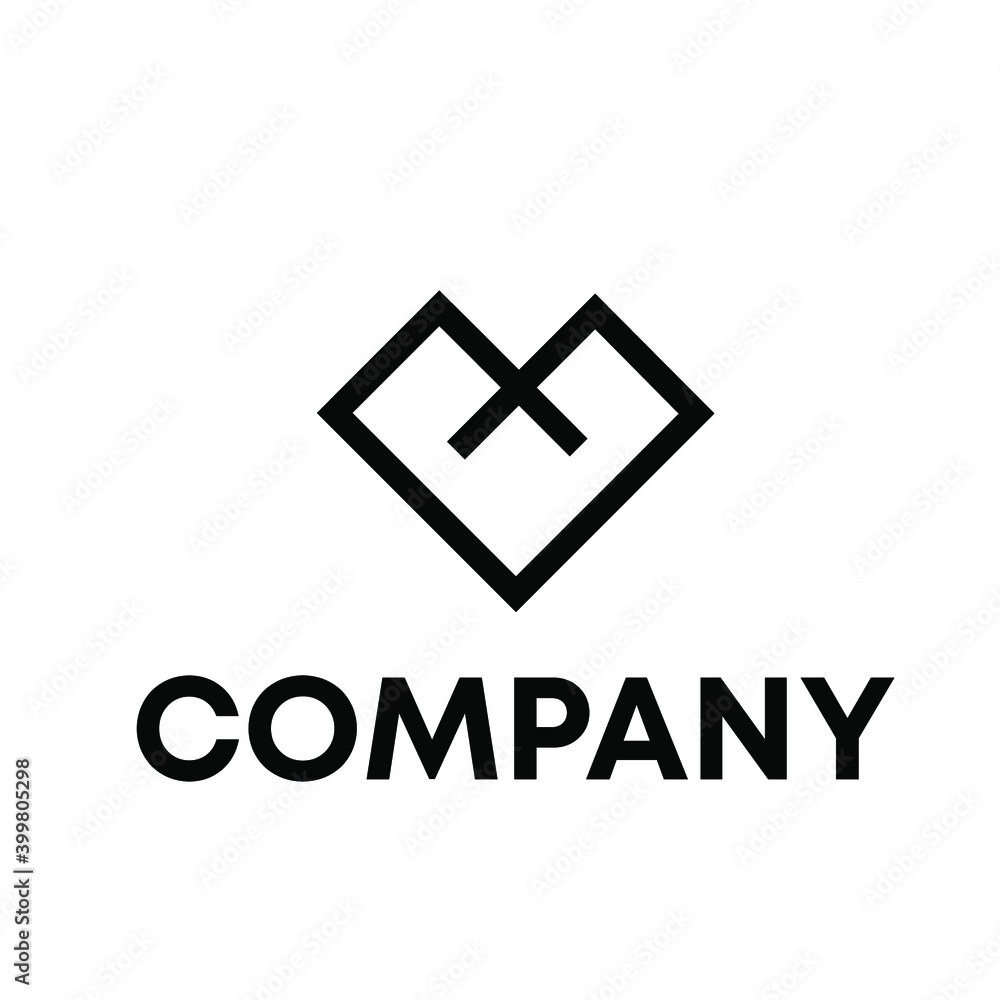 Obraz premium VX logo design