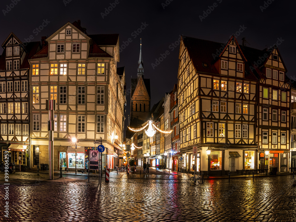Obraz premium Altstadt mit Marktkirche Hannover