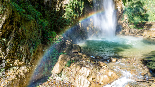 Tiger Falls  Chakrata creating beautiful rainbow effect