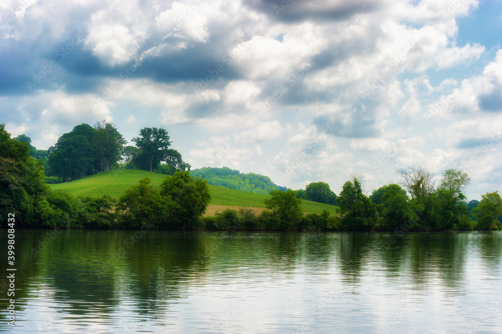 Scenic Landscape View along the Tennesse River