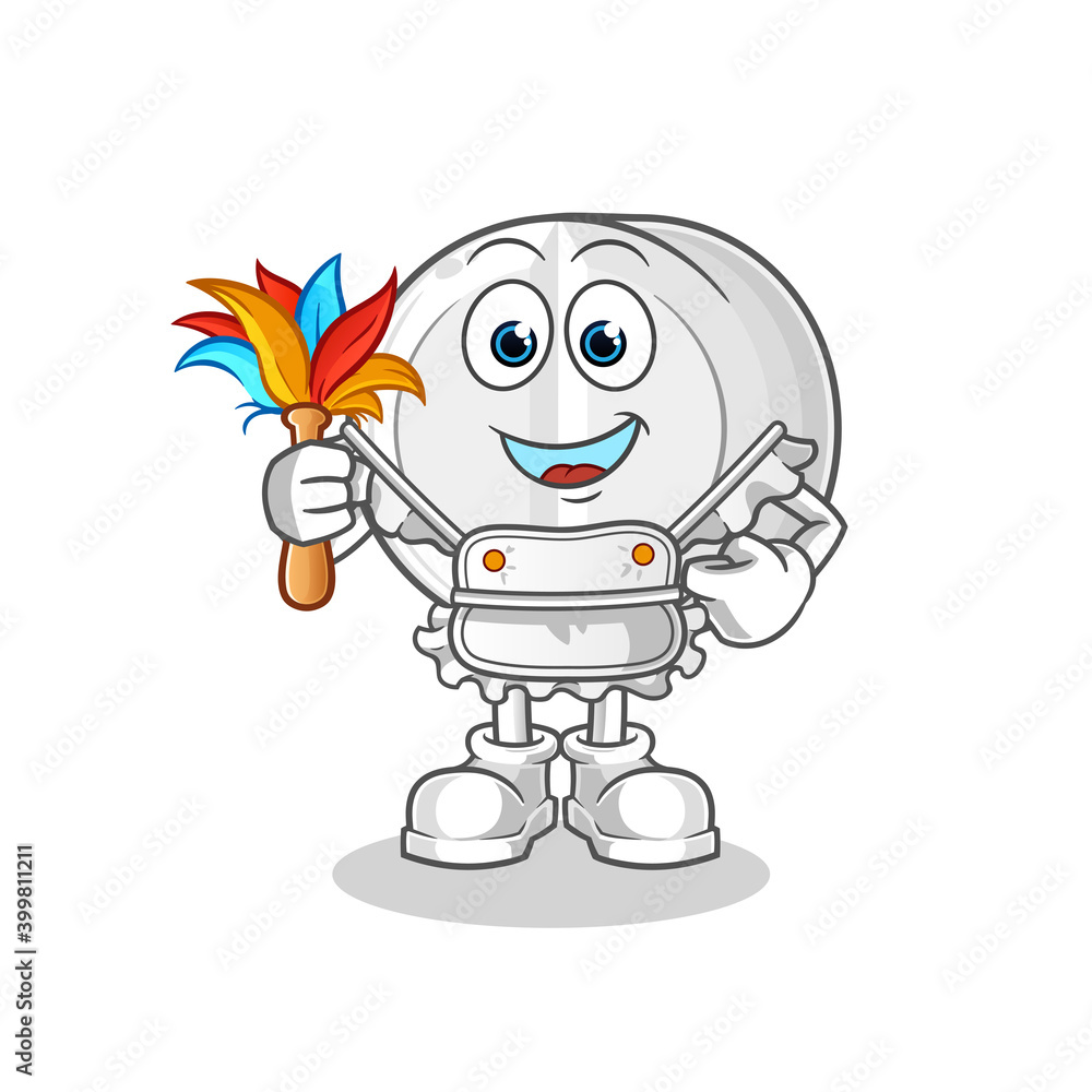 medicine maid mascot. cartoon vector medicine maid mascot. cartoon vector