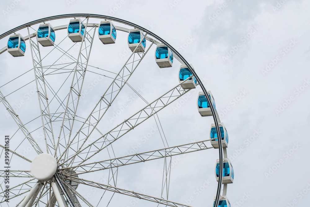 SkyWheel Helsinki ferris wheel, with grey sky in background