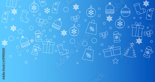 sfondo, cornice, natale, alberello