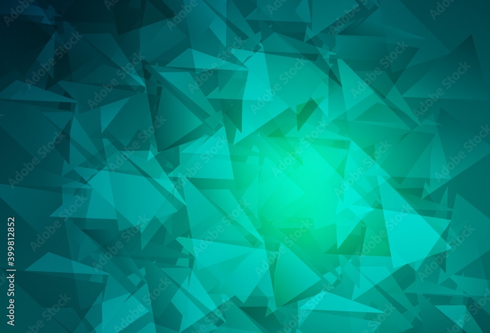 Light Green vector gradient triangles texture. Light Green vector gradient triangles texture.