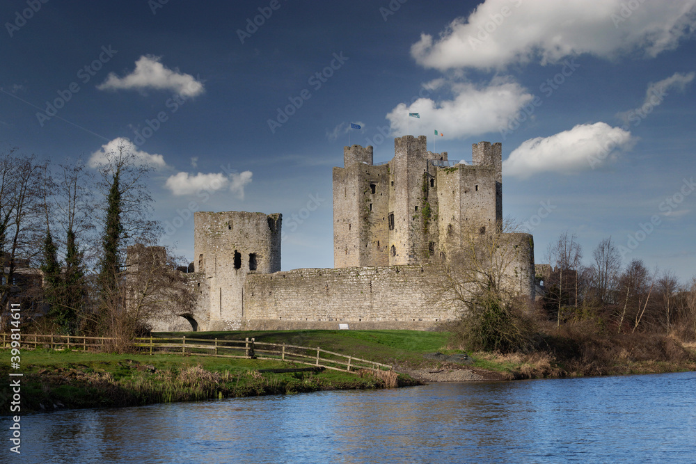 Trim Castle Across River Boyne Ireland