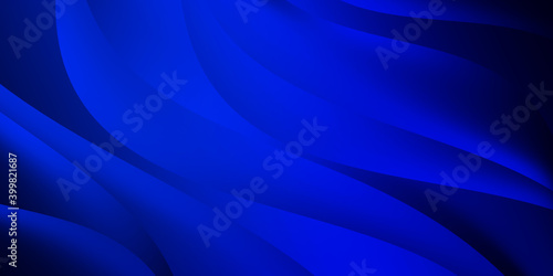 Abstract Blue smooth wave template