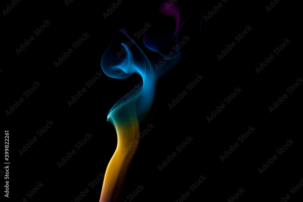 smoke on black background smoke on black background