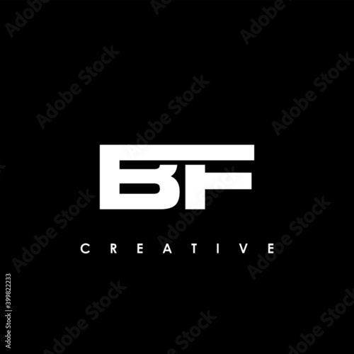 BF Letter Initial Logo Design Template Vector Illustration