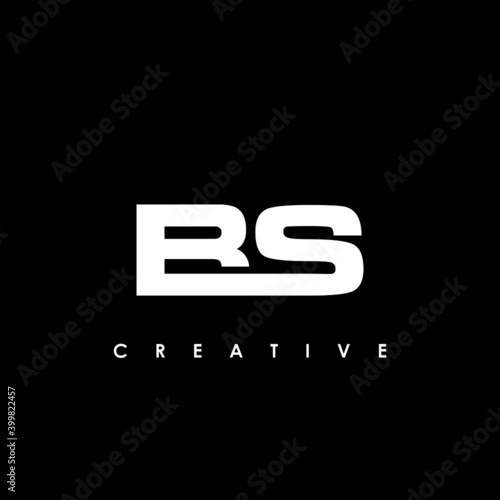 BS Letter Initial Logo Design Template Vector Illustration