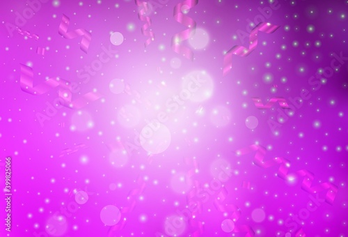 Light Purple vector pattern in Christmas style.