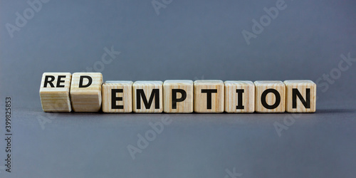 Fotografi Redemption or emption symbol