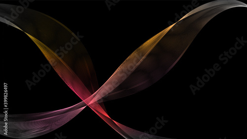 Abstract multicolored beautiful digital modern magical shiny electric energy laser neon texture with lines and waves stripes, background
