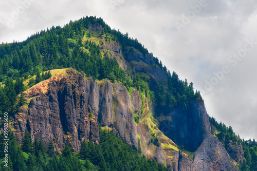 Basalt Cliffs in The Columbia River Gorge