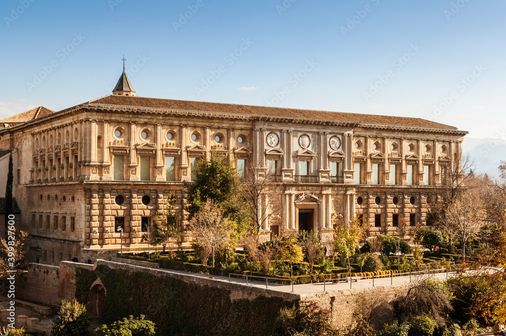 Palace of Charles V, Granada, Spain.