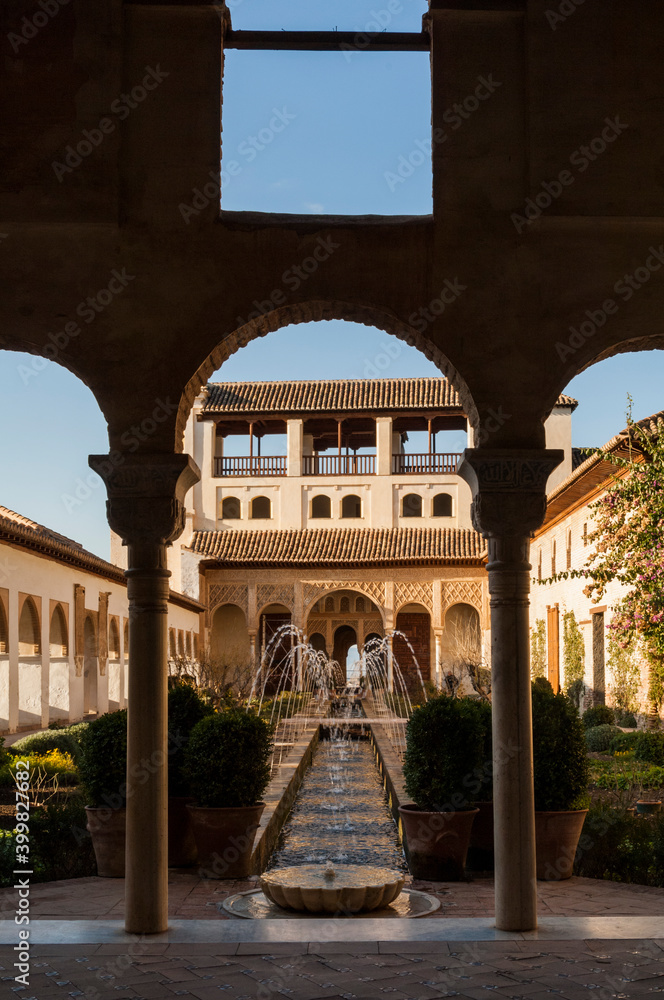 Fototapeta premium El Generalife Palace. Granada, Spain.
