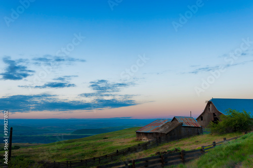 Blue Hour at Columbia Hills Natural Area Preserve and State Park in Washington State