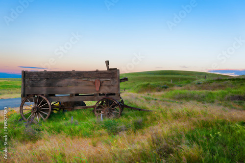 Old Wagon on Dallas Ranch in The Columbia Hills State Park