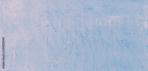 Blue speckled hand-painted illustration texture design of old distressed vintage grunge concrete with white stains. damaged textured abstract washed cement backdrop as web banner background.