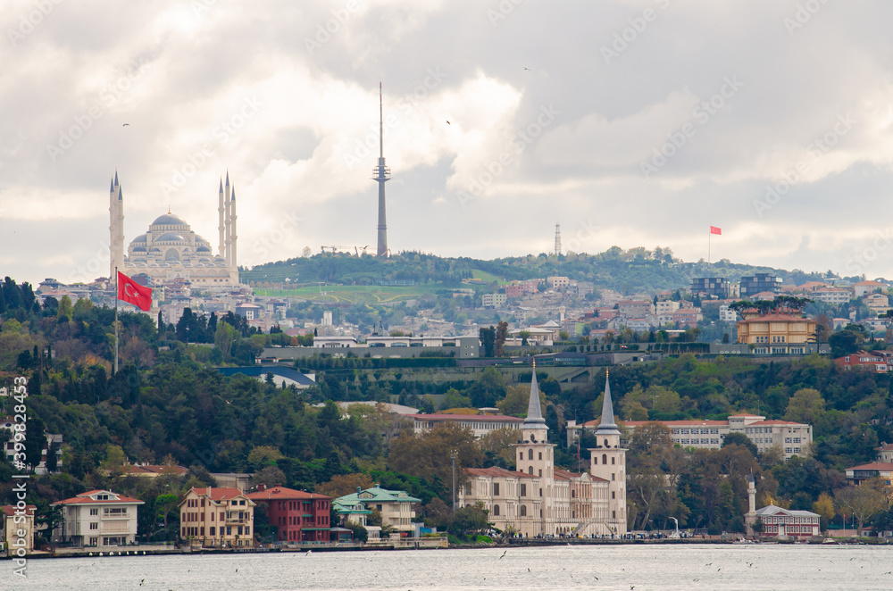 View of Istanbul from the Bosphorus Bay