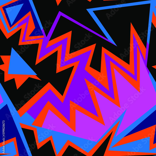 Seamless urban abstract backdrop with curved geomentry patterns 