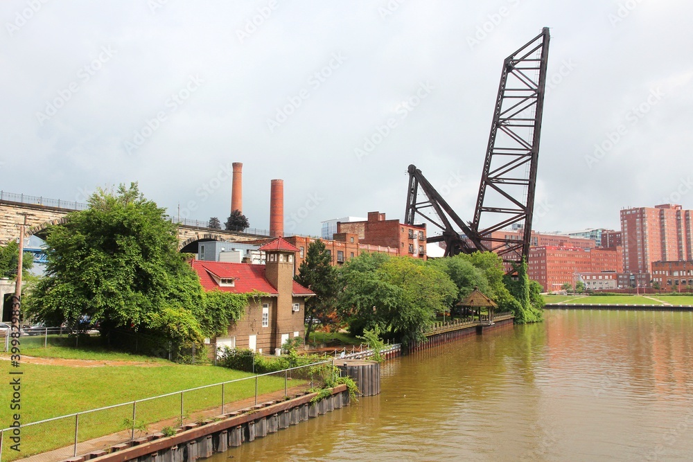 Naklejka premium Cleveland warehouse district