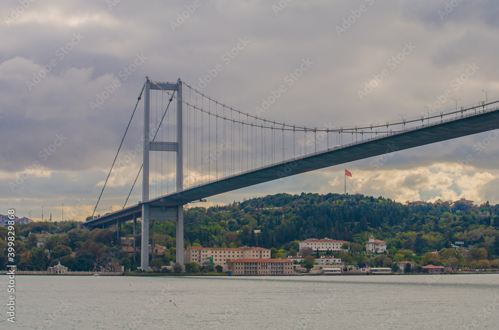View of the Bosphorus Bridge in Istanbul