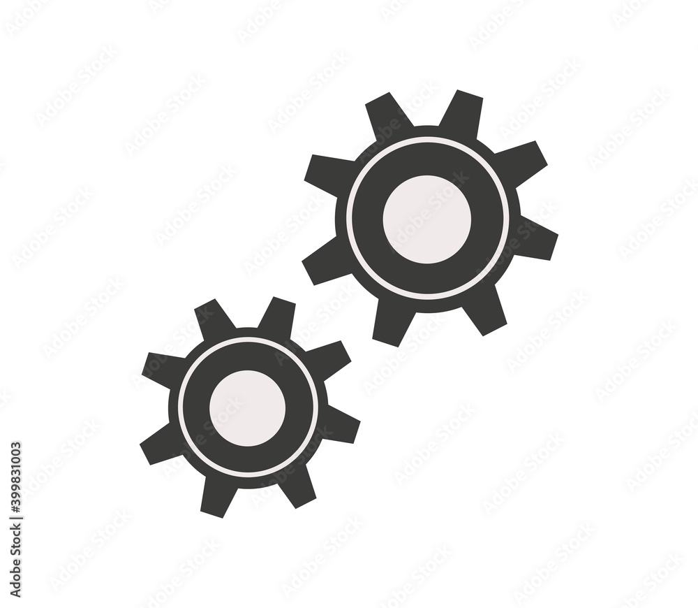 Gears vector icon. Settings symbol. Cogwheel illustration.Gear icon with place for your text. Gears vector icon. Settings symbol. Cogwheel illustration.Gear icon with place for your text.