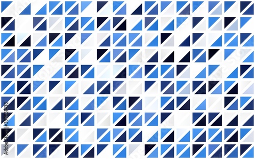 Light BLUE vector seamless backdrop with lines, triangles.